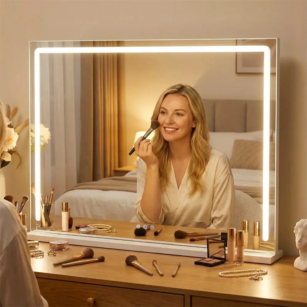 Hollywood LED kozmetické zrkadlo 80x14x62,5 cm