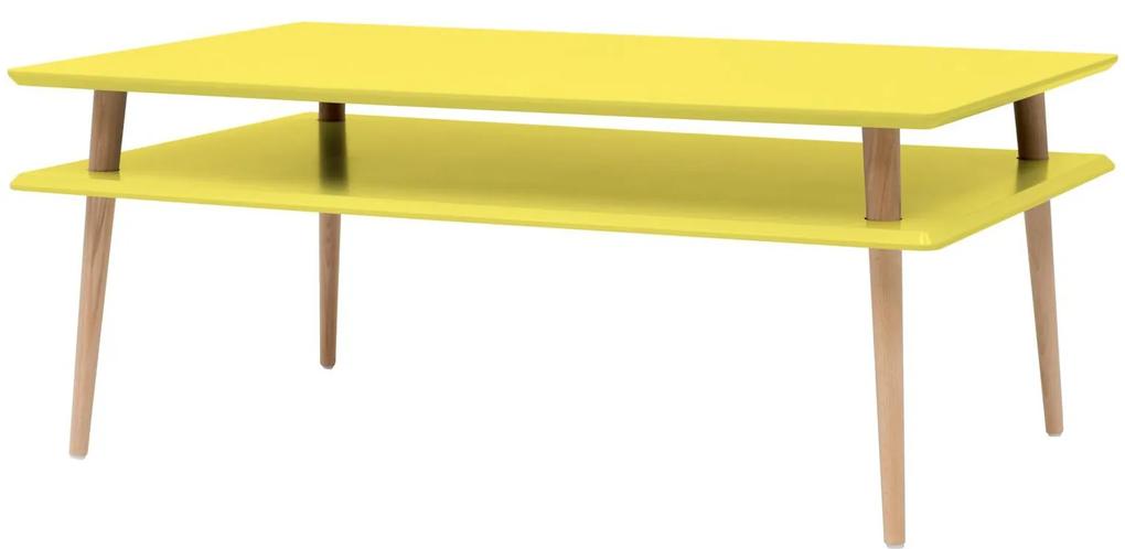RAGABA Koro konferenčný stôl s vysokou policou, žltá