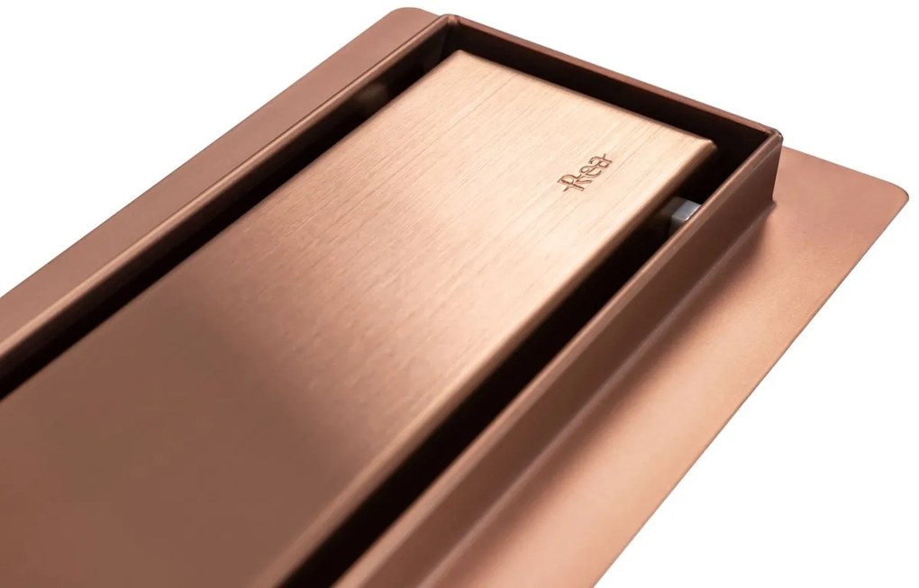 Lineárny odtokový žľab Rea Pure Neo 70 cm medený