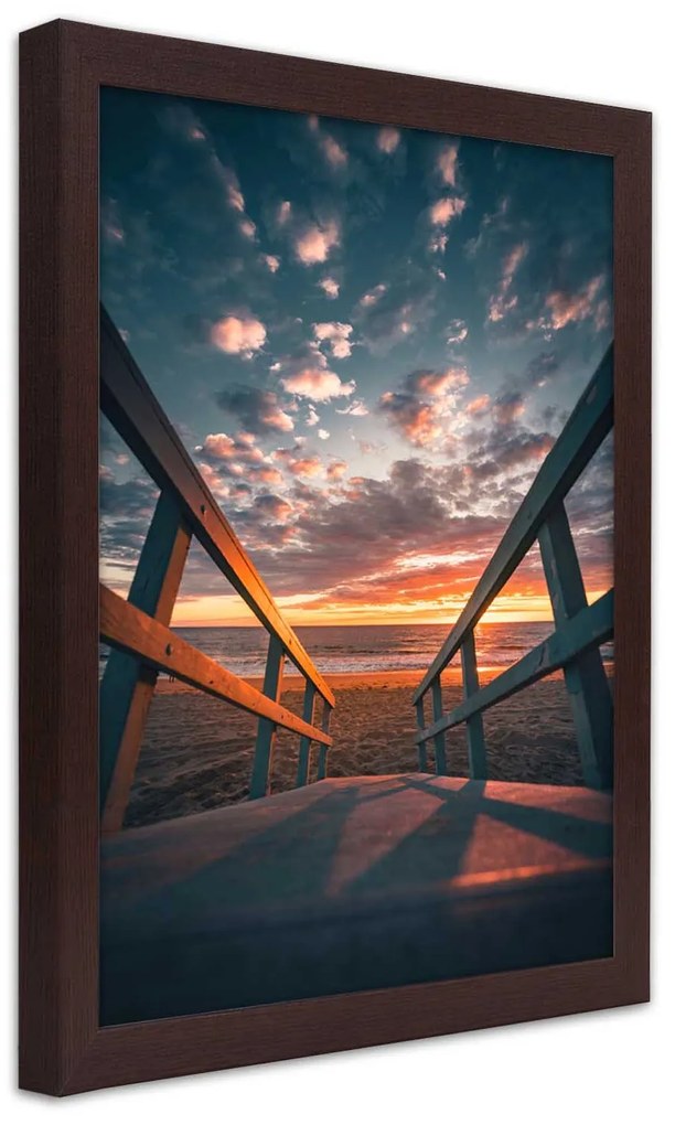Gario Plagát Výlet na pláž Farba rámu: Bez rámu, Rozmery: 70 x 100 cm