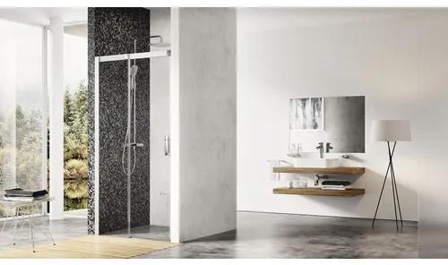 Sprchové dvere RAVAK Matrix MSD2-110 L satin+Transparent 0WLD0U00Z1
