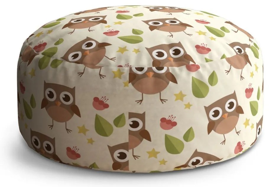 Taburet Circle sovy, farebná