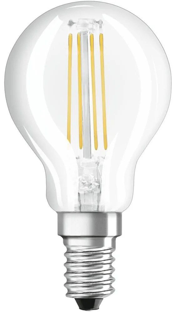 LED žiarovka E14 P45 4,8W = 40W 470lm 4000K Neutrálne 320° Stmievateľné vlákno OSRAM SUPER STAR