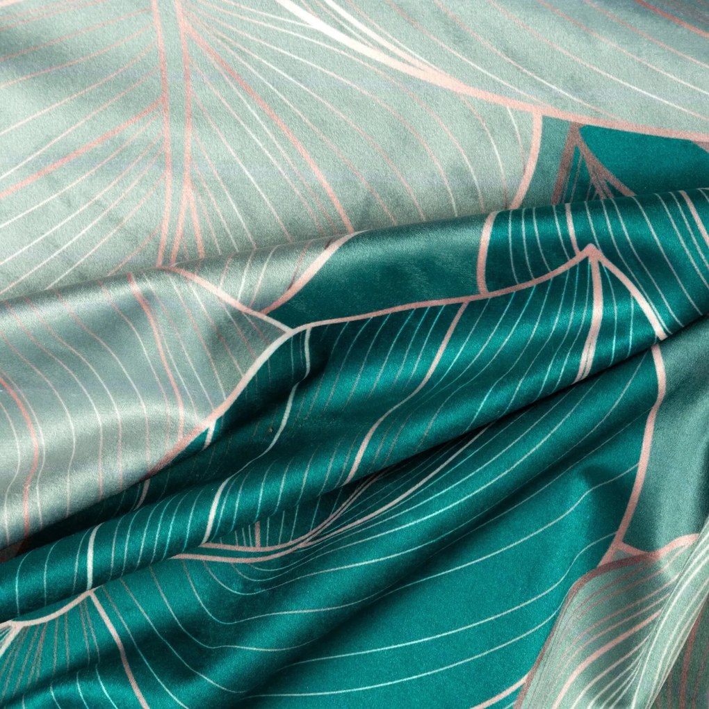 ZATEMŇOVACÍ ZÁVES NA KRÚŽKOCH LIMITED COLLECTION SALVIA1 140X250 CM ZELENÁ