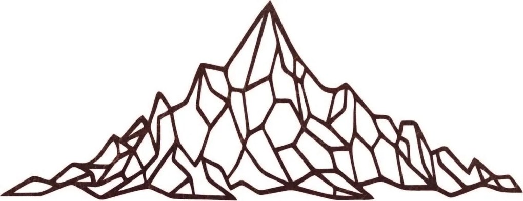 SENTOP | Polygonálna dekorácia na stenu skalnatý vrch | SENTOP PR0433 plywood