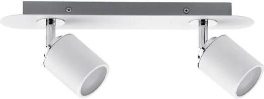Kúpeľňové svietidlo PAULMANN Spotové svítidlo Tube bílá/chrom max.2x10W GU10 IP44 66718