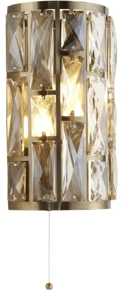 Searchlight 6582-2AB - Nástenné svietidlo BIJOU 2xE27/60W/230V mosadz