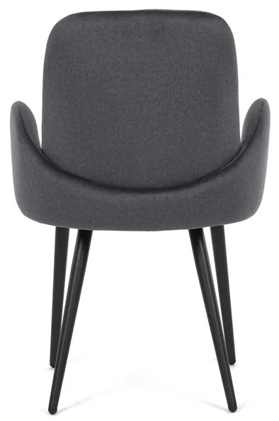 Autronic BONTEC Jedálenská stolička, šedá, zamatová látka, DCL-X7129 GREY2 Farba: Šedá