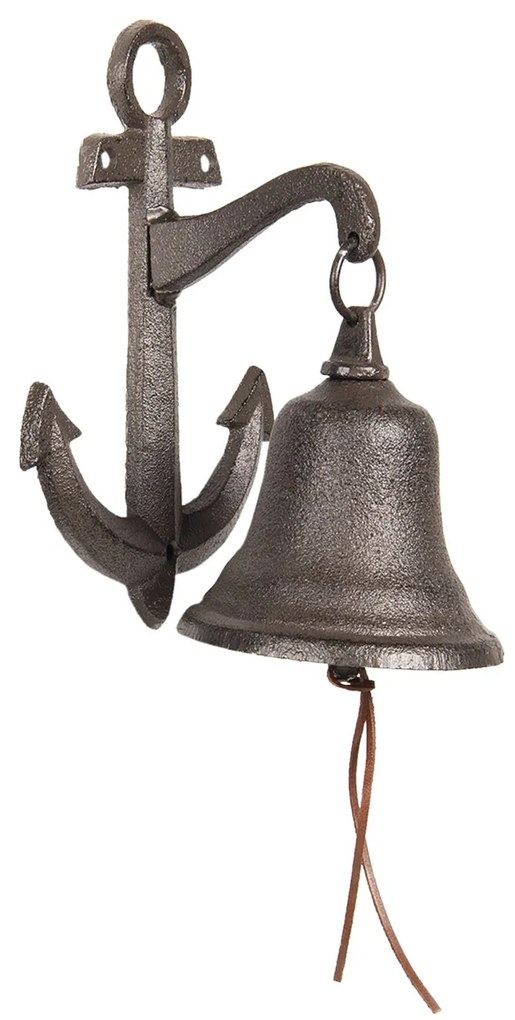 Liatinový zvonček s kotvou - 14 * 10 * 22 cm