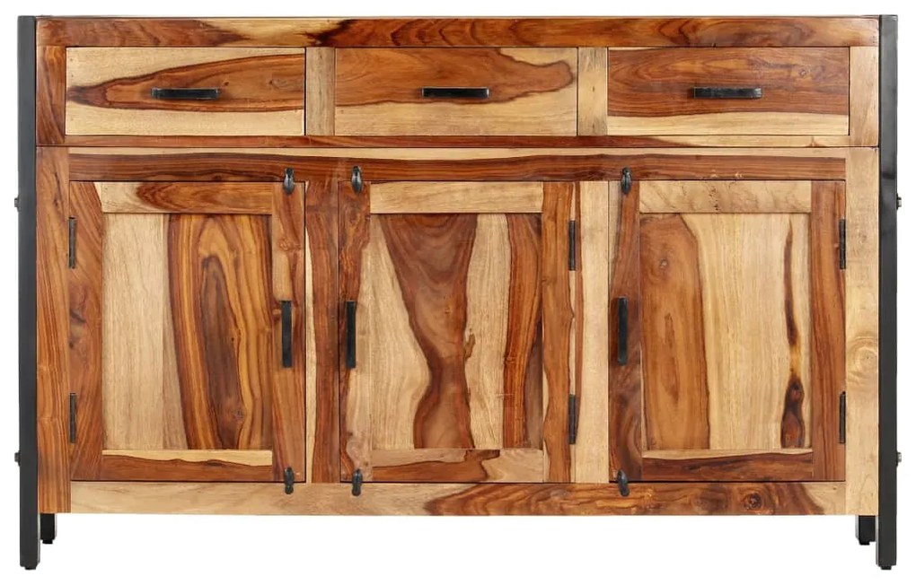 vidaXL Komoda 120x35x75 cm, drevený masív sheesham