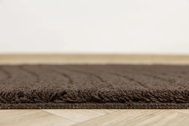 Kúpeľňový koberček Sara hnedý, vlny