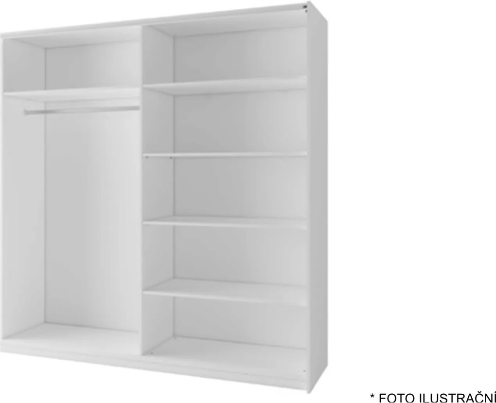 Sconto Šatníková skriňa ARSALA dub sonoma