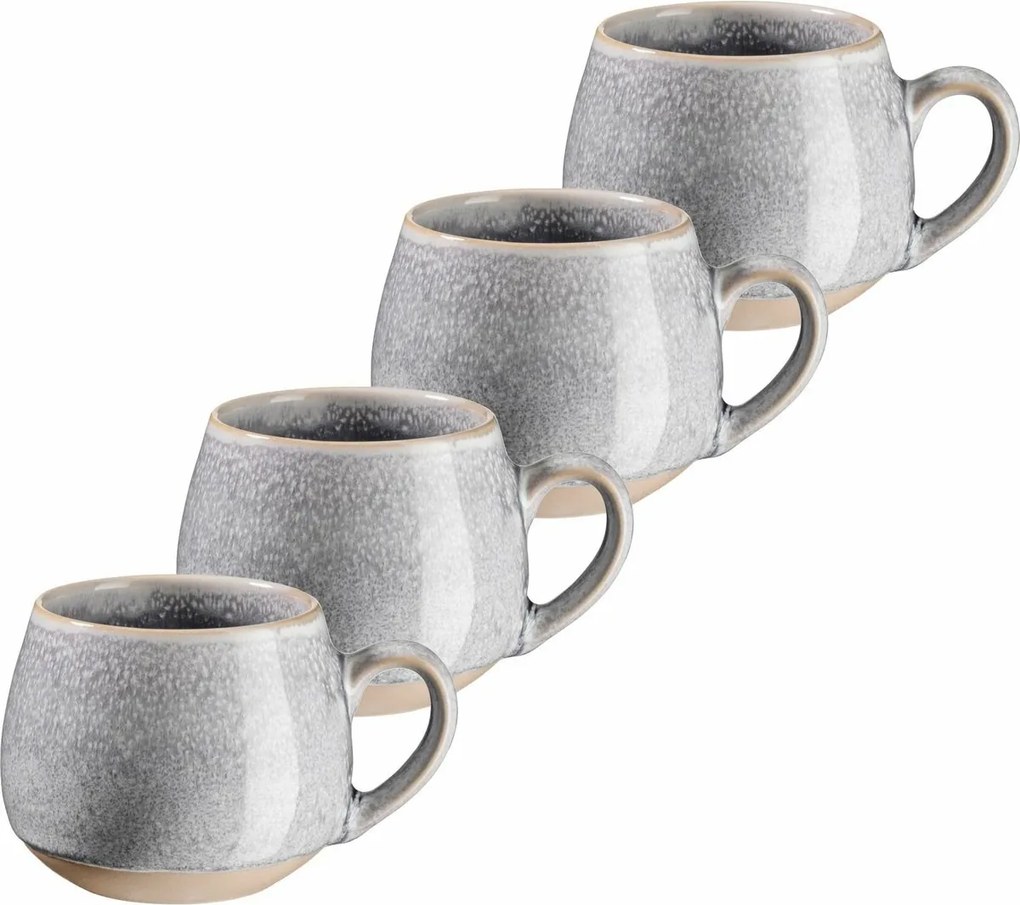 Mäser Súprava espresso hrnčekov 4 ks AQUATA – 125 ml, sivá, 125 ml