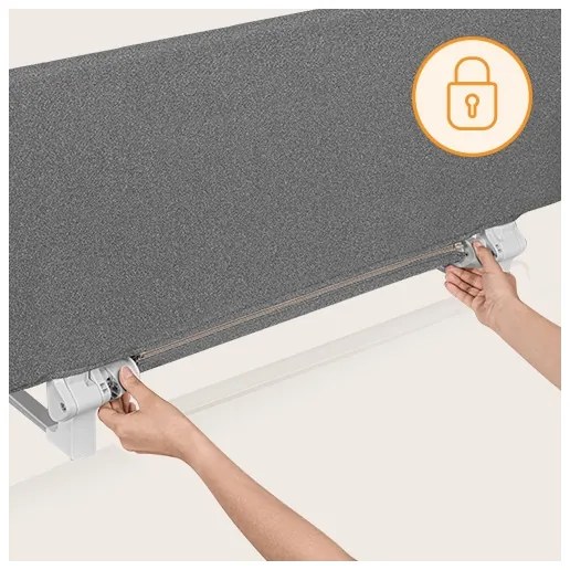 Lionelo - Bezpečnostná zábrana k posteli LORA XL tmavošedá