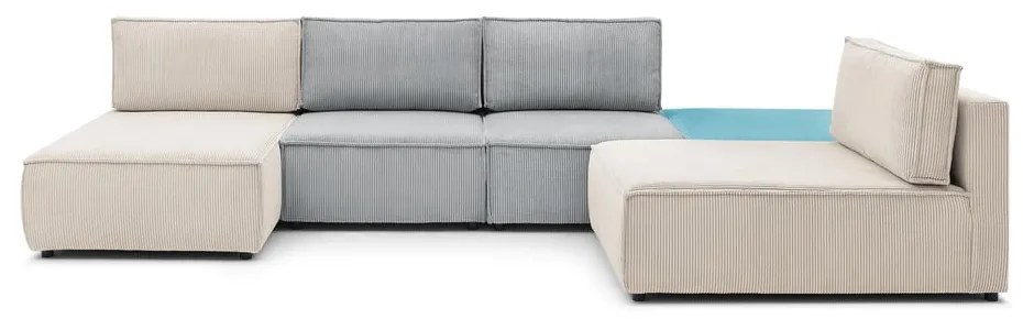 Menčestrová rohová pohovka (variabilná) Nihad modular – Bobochic Paris