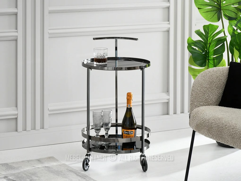 Konferenčný stolík Alfonzo (čierny mramor + čierna). Akcia -18%. Vlastná spoľahlivá doprava až k Vám domov. 1111551