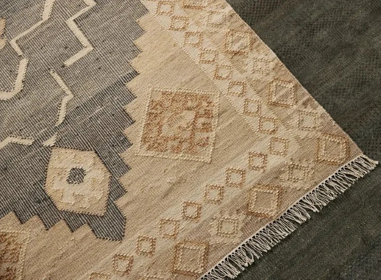 Diamond Carpets India, Ručne viazaný kusový koberec Heriz Wood DE 2005 Grey Mix, 300x400, béžová, chodba / predsieň