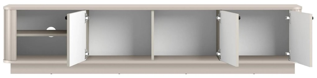 TV skrinka Vesper 3D 187 cm - kašmír / čierne úchytky