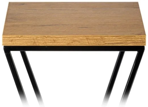 Stojan na kvety LOFT 40x24 cm čierna/hnedá