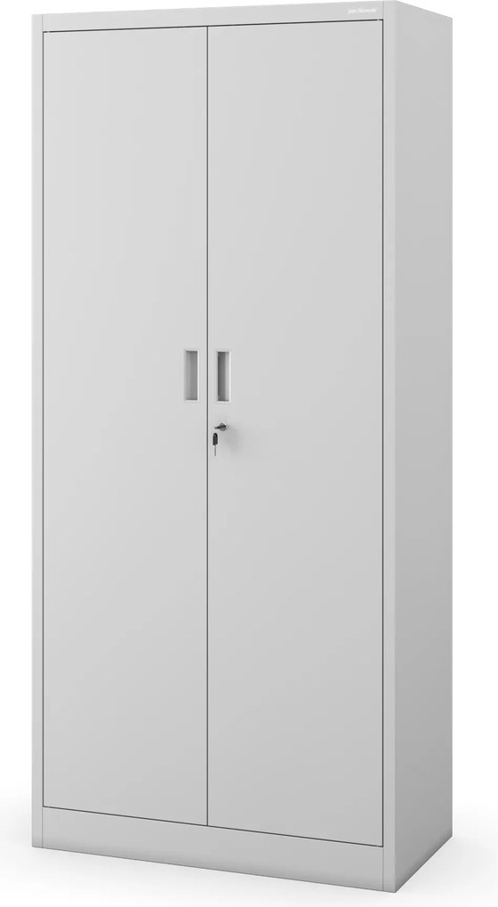 Kancelárska skriňa na dokumenty so 4 policami, sivá, 1750x800x400 mm: JAN
