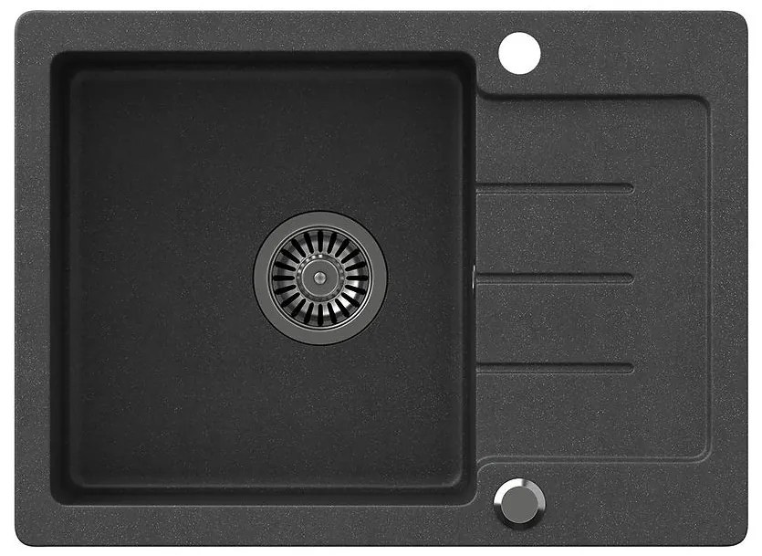 Drez Johnny 116 Steingran čierna 60x44x18.5 + sifón