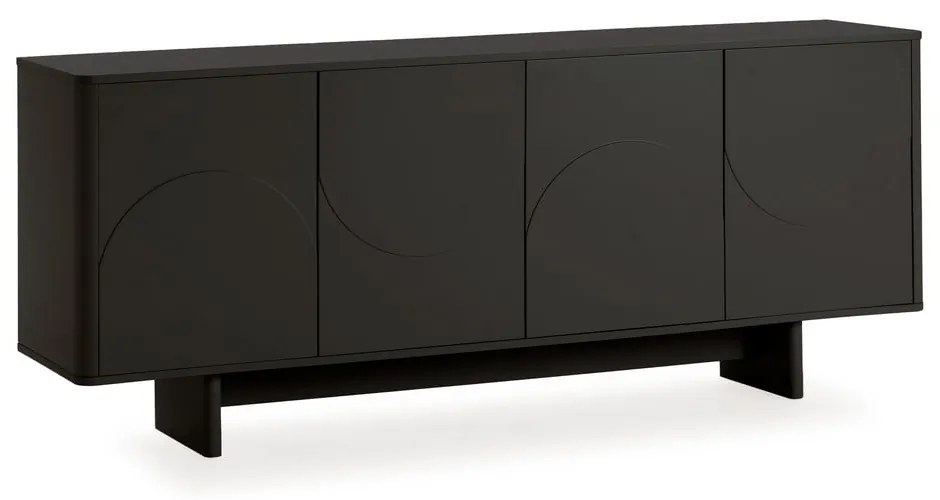 Čierna komoda 180x75x40 cm Solei – MOME