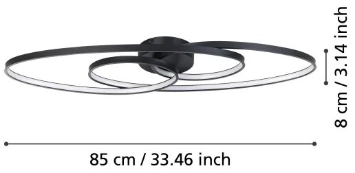 Eglo 900947 - LED Stmievateľné stropné svietidlo GIANELLA LED/38W/230V