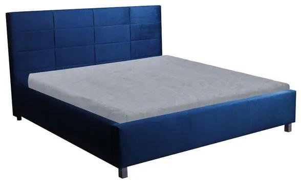 Čalúnená posteľ Lyra 180x200, modrá