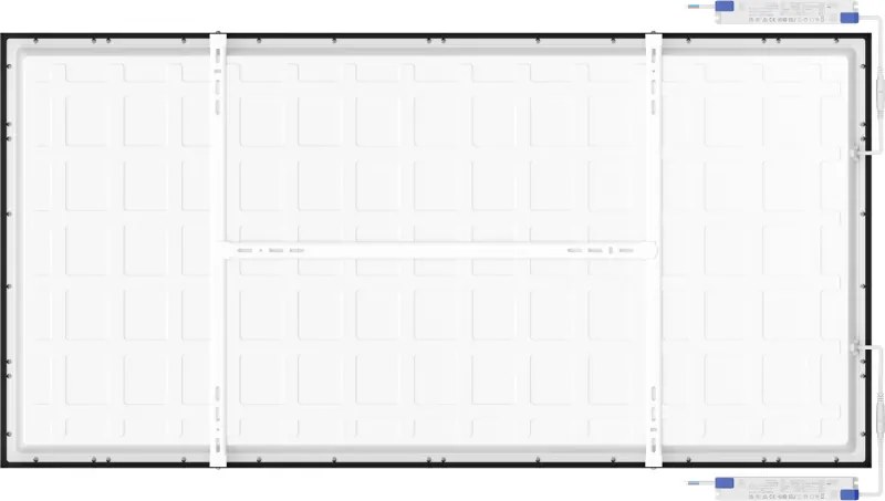 Mexen Brill-S, stropný LED panel 120×60 cm, 60 W, neutrálna biela 4000K, L207-120-060-6040-70