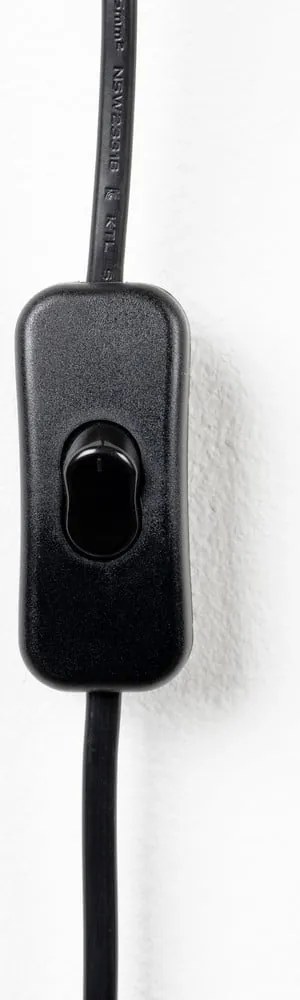 Čierna stolová lampa s textilným tienidlom (výška 71 cm) Jaylee – White Label