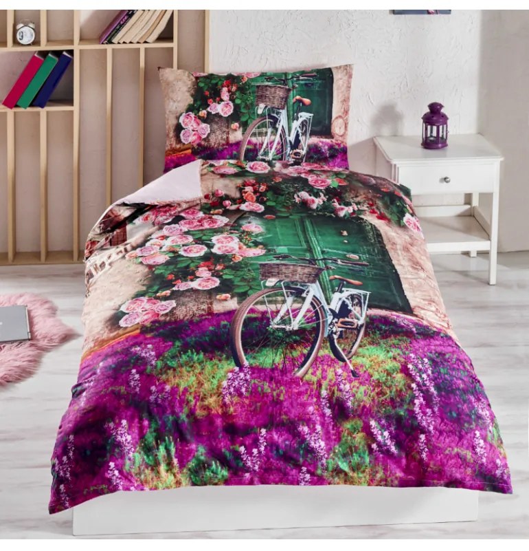 3D obliečky bavlnené Violet EMI