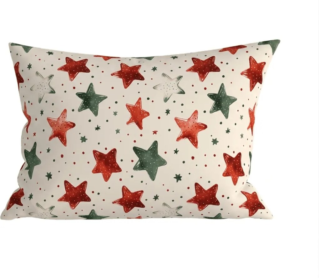 Obliečka na vankúš z mikrovlákna COLORFUL STARS 50x70 cm, farebný