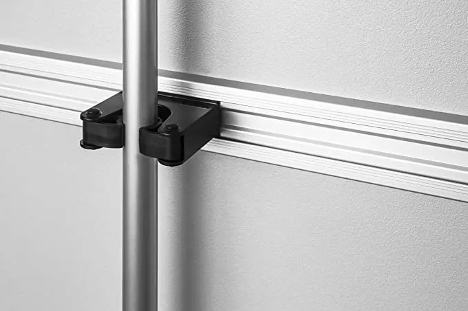 Goodhome DRŽIAK NA METLY, ZAMETAČE, METLY A MOPY, posuvný, 4 sloty RIM