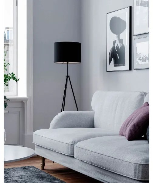 ByRydens 4100700-4000 - Stojacia lampa RINA 1xE27/5W/230V čierna