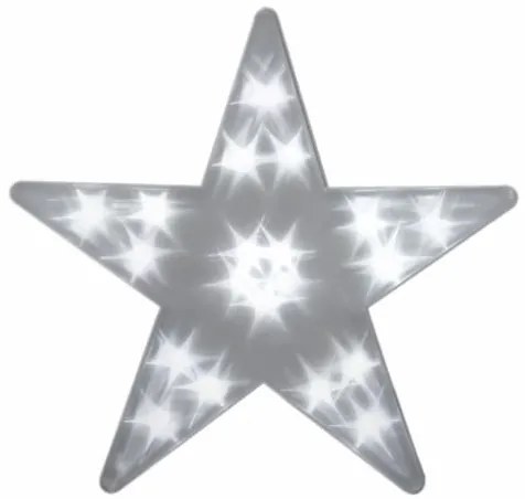 Nexos 29216 Vianočná dekorácia - Svetelná hviezda - 20 LED, 35 cm