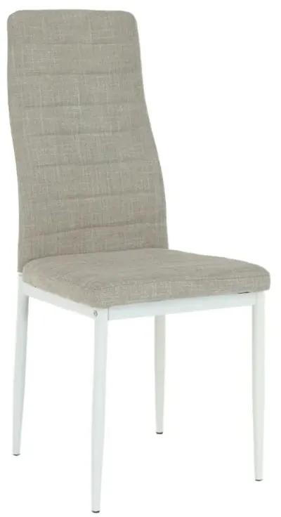 Stolička s jednoduchým dizajnom béžová látka