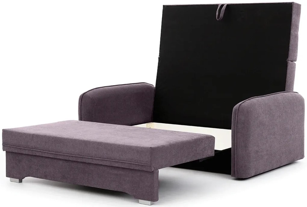 Rozkladacia 2-miestna pohovka LAINE, svetlofialová