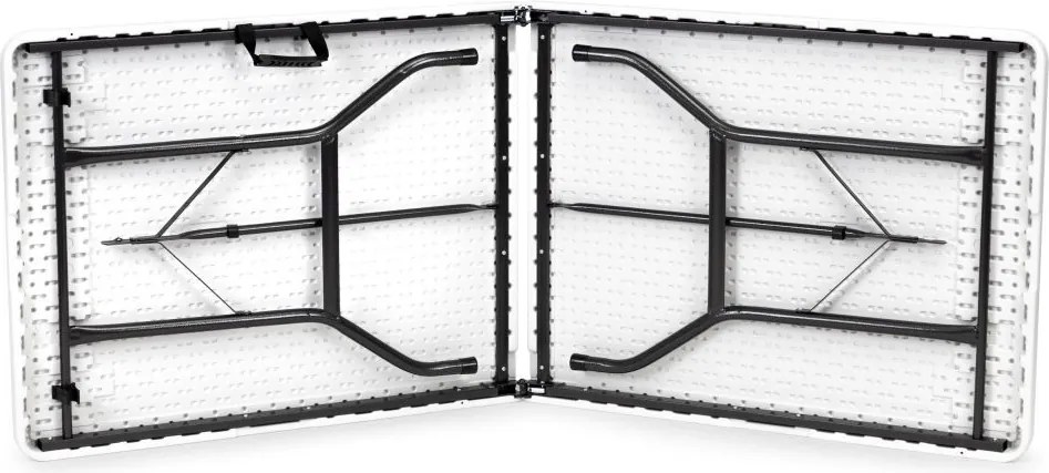 Biela sada cateringového banketového stola 180 cm + 2 lavice