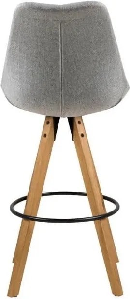 Sada 2 svetlosivých barových stoličiek Actona Dima