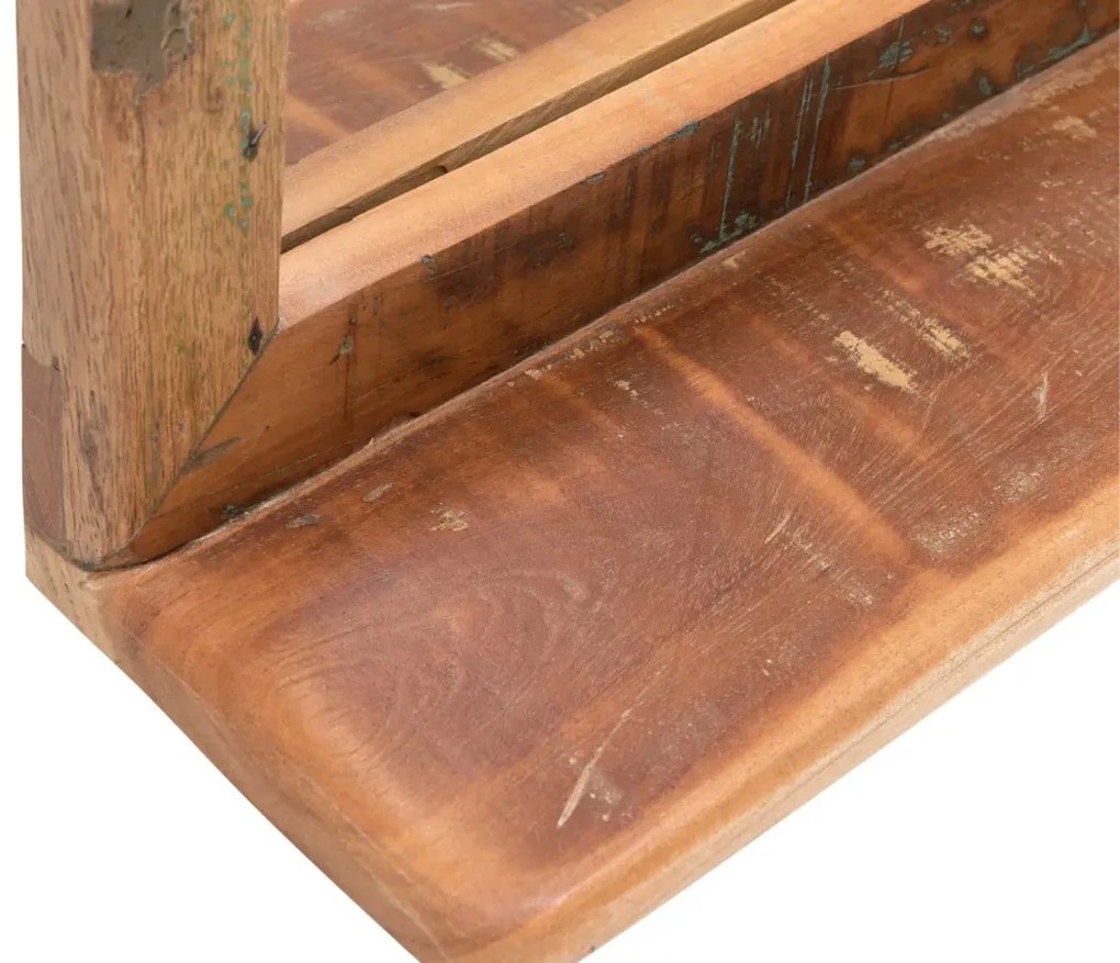 furniture-nabytek.cz - Masivní koupelnové zrcadlo Kalkata z recyklovaného dřeva, lakované, vícebarevné – 70×70 cm