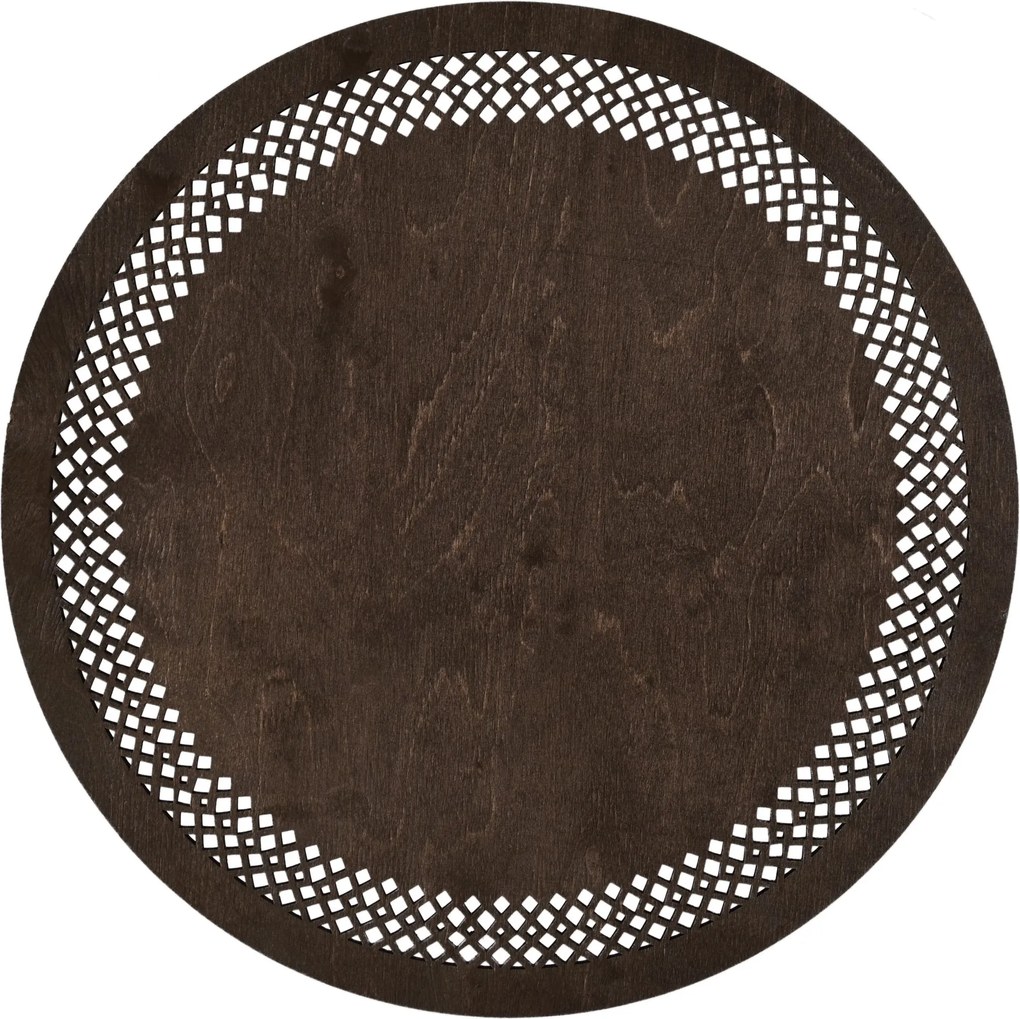 Sada 4 ks dřevěných prostírání WOODY SEJLUK wenge