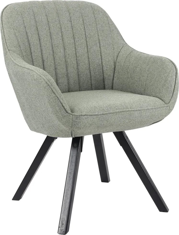 Jedálenská stolička Chrissy, svetlo zelená tkanina