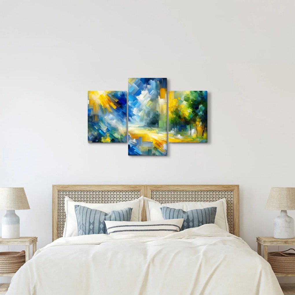 Obraz - Abstraktný slnečný deň (90x60 cm)