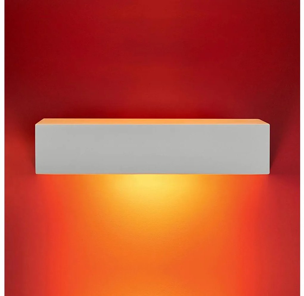 Nástenné svietidlo CEGIELKA 1xE14/12W/230V sadra/biela