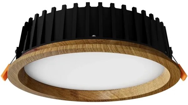 APLED - LED Podhľadové RONDO WOODLINE LED/12W/230V 4000K pr. 20 cm dub masív