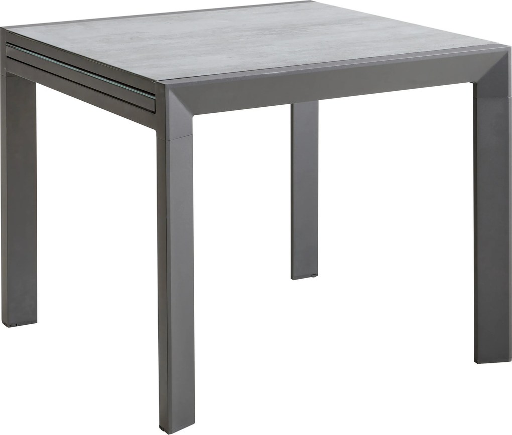 XXXLutz ZÁHRADNÝ STÔL, kov, sklo, 90-180/90/75 cm Ambia Garden - Záhradné stoly - 000815000827