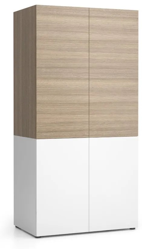 Kuchynská policová skriňa NIKA 1000 x 600 x 2000 mm, dub prírodný