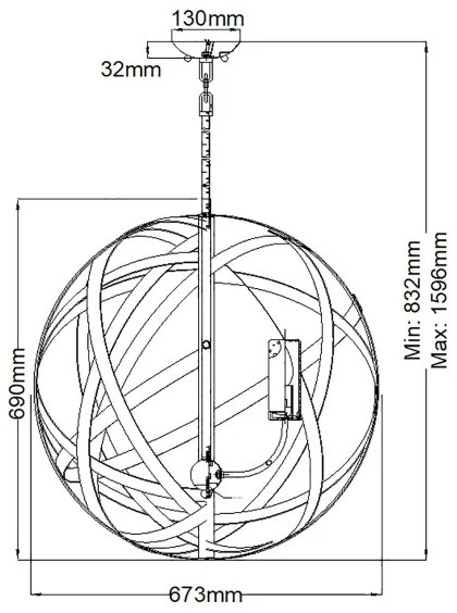 Hinkley - Vonkajší luster CARSON 5xE14/40W/230V IP44