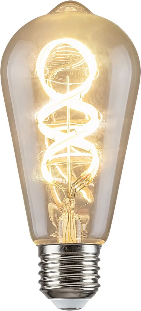 Rabalux LED špirálová filamentová žiarovka ST64 4W/E27/300Lm/2700K+RGB/Dim