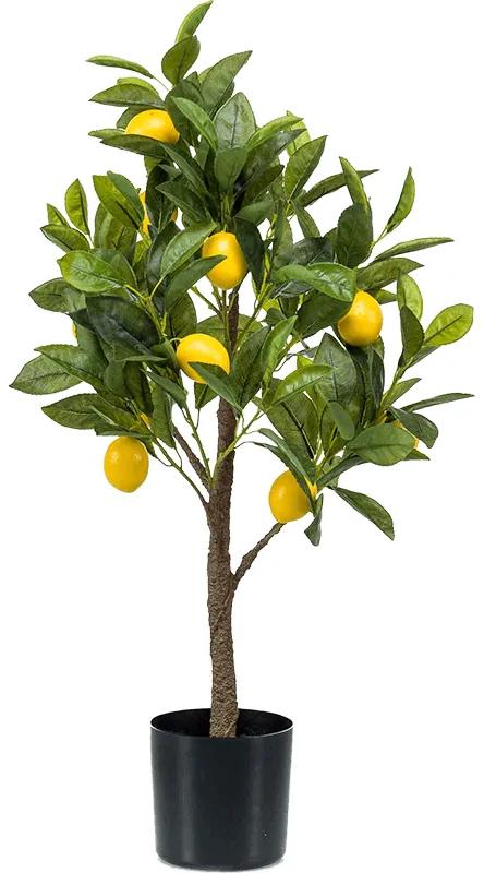 Umelá rastlina strom Citrus lemon 72 cm